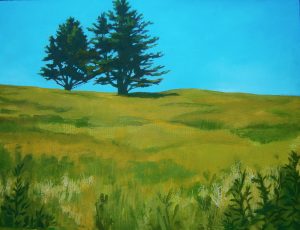 Densmore Hill, South Woodstock, oil on canvas