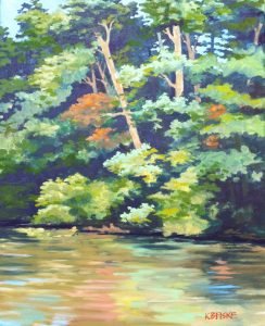 Swanzey Pond, oil on canvas