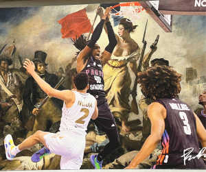 basketball mural