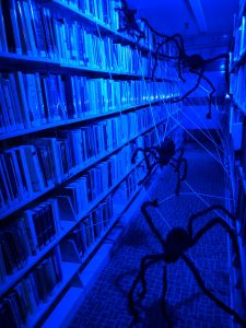giant spiders in the stacks