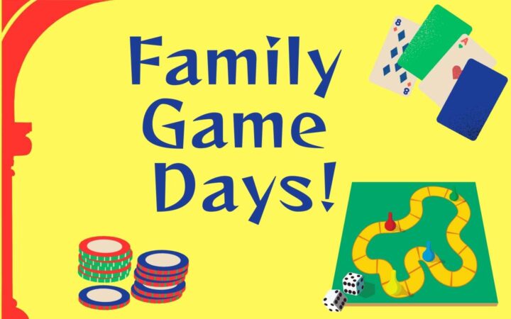 Family Game Days! with board game illustration