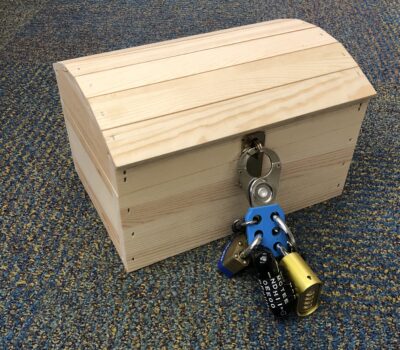 Wooden Locks Box 