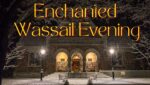 Enchanted Wassail Evening image of library in the snow
