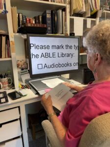 woman at computer