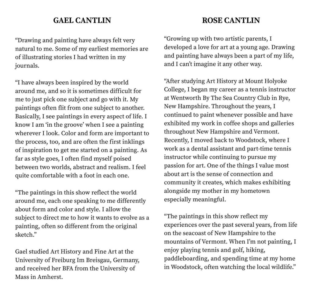 G&R Cantilin Artist Statement