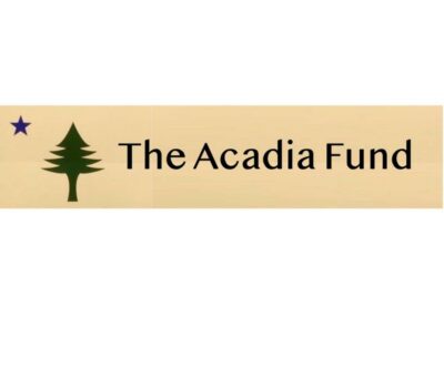 The Acadia Fund logo - pine tree & star