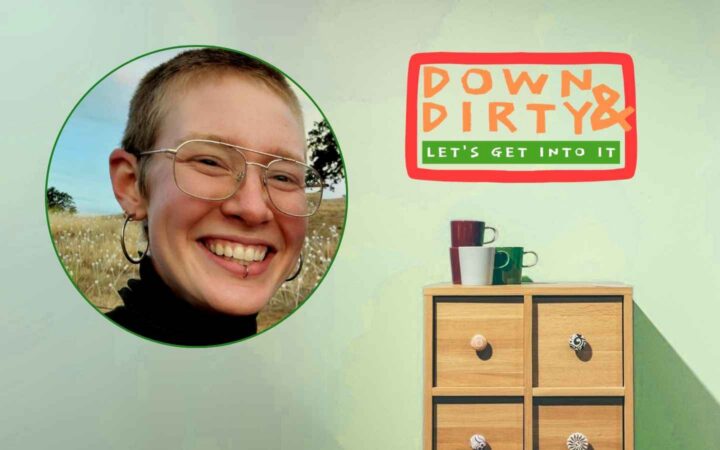Kris Harmelink w small chest of drawers & 