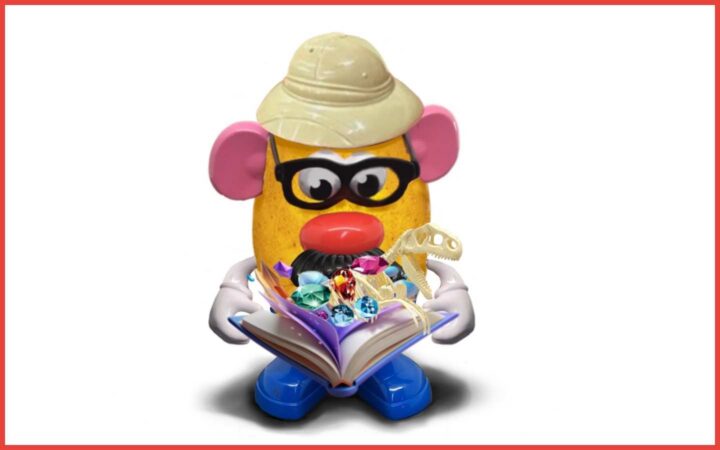 Potato Person with open book