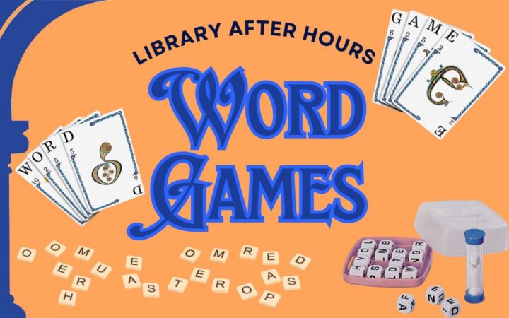 Word Games logo w scrabble tiles and cards
