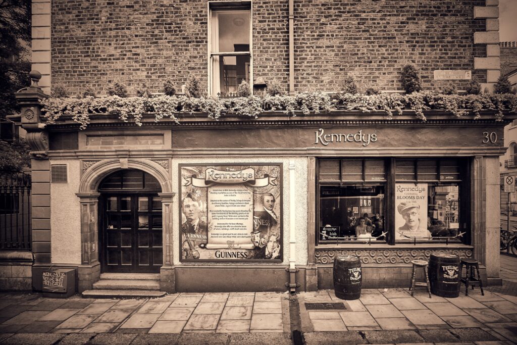 A pub in a stone building in Ireland