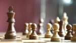 chess pieces on a board
